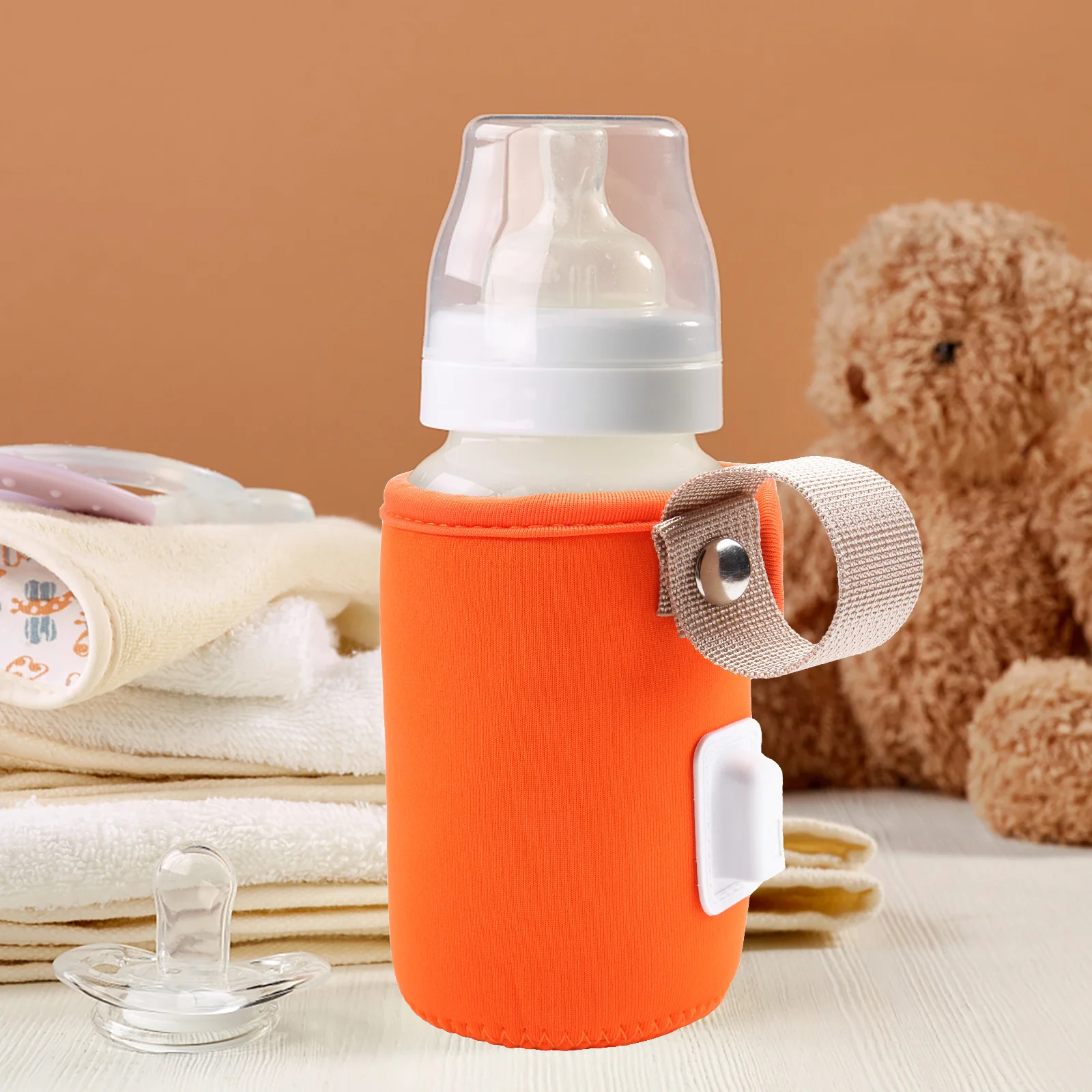 

Thermostat Bottle Milk Warmer Bag Heater Travel Baby USB Electric Warming Orange