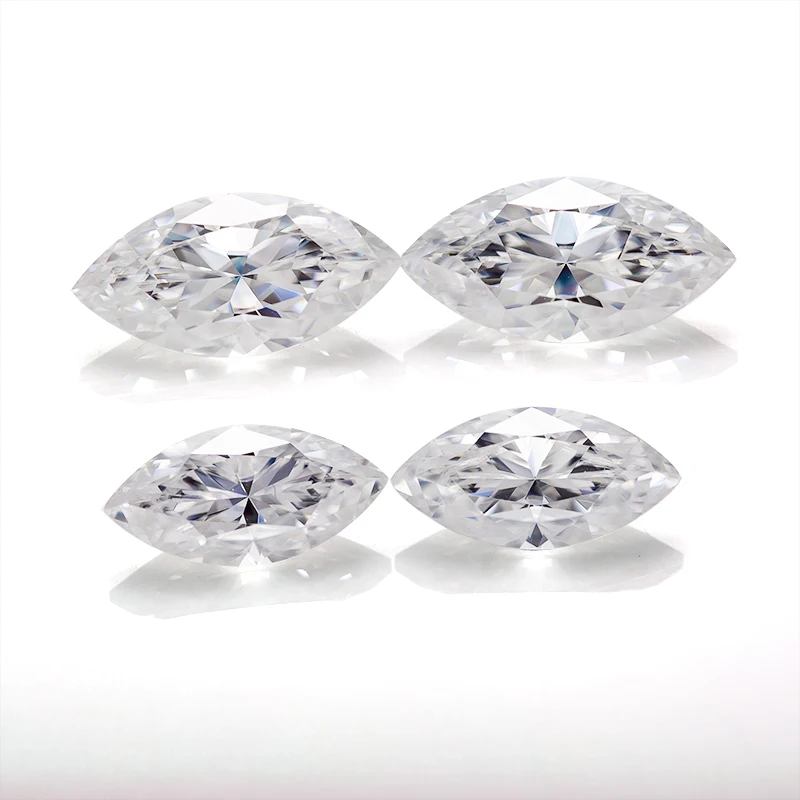 Mini Sizes 10PCS White Marquise Cut Moissanite D VVS1 With GRA Certificated Pass Diamond Tester Pen II