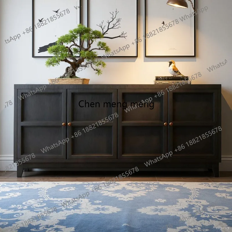 

French medieval solid wood porch, American retro dining side cabinet, foyer end view low cabinet, bedroom TV cabinet