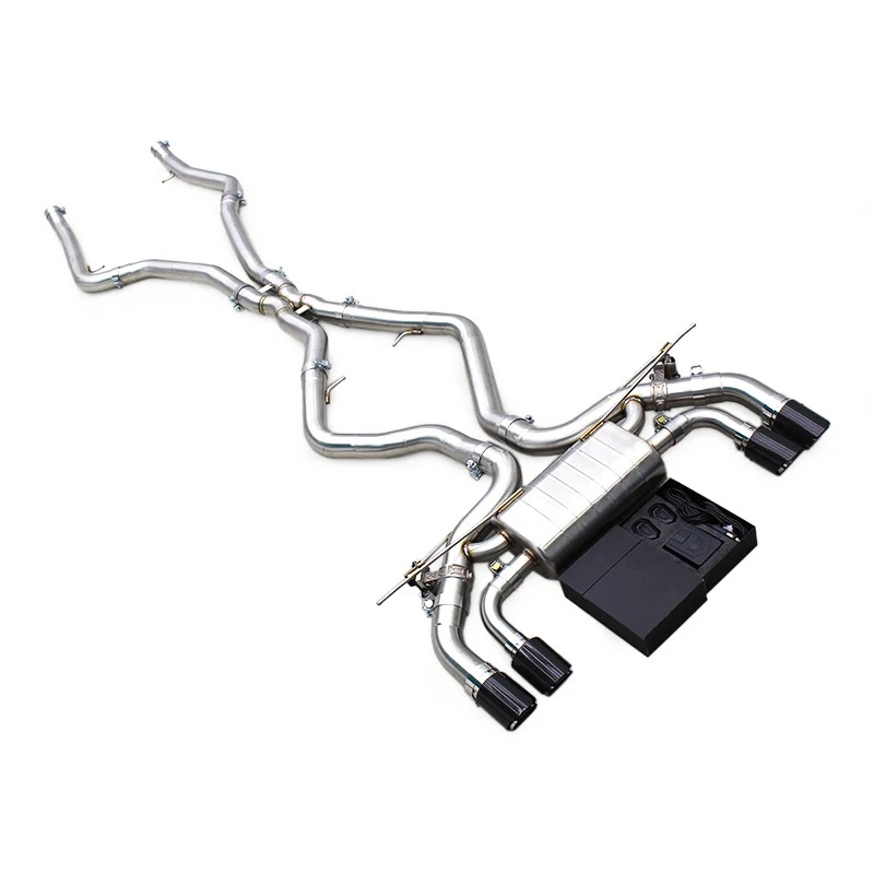 

YD Valvetronic Exhaust Pipe For BMW X5M/X6M F85/F86 4.4TT 2015-2019 Stainless Steel Muffler Catback With Gloss Carbon Tips