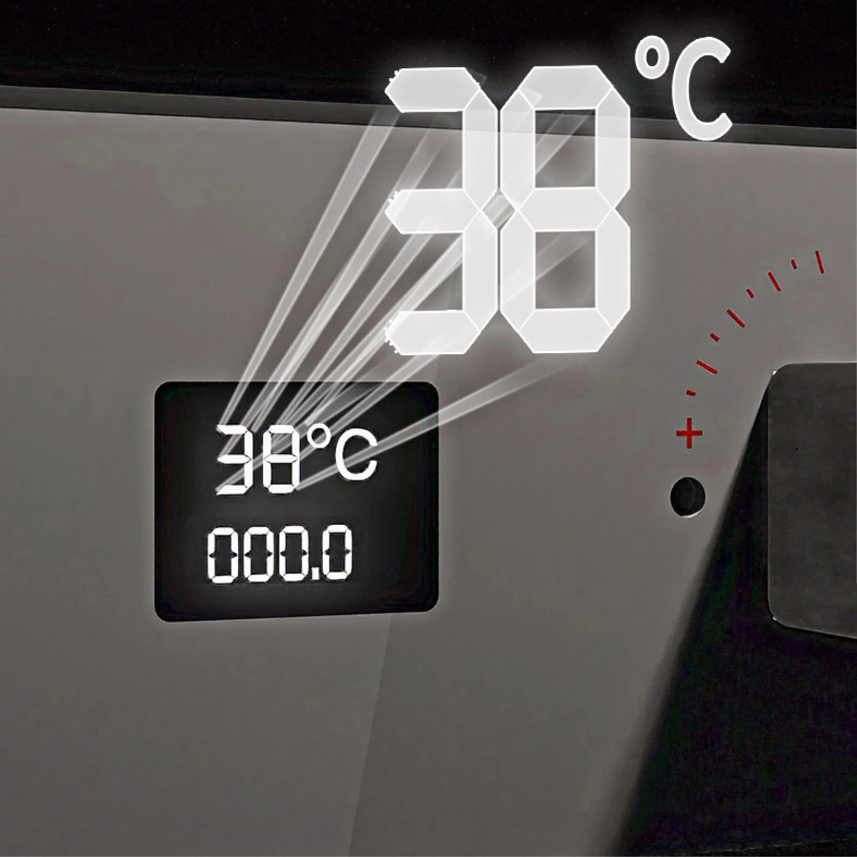 Gun abu-abu kuningan mewah LED tampilan digital sistem pancuran suhu konstan tertanam langit-langit mixer kamar mandi air panas dan dingin