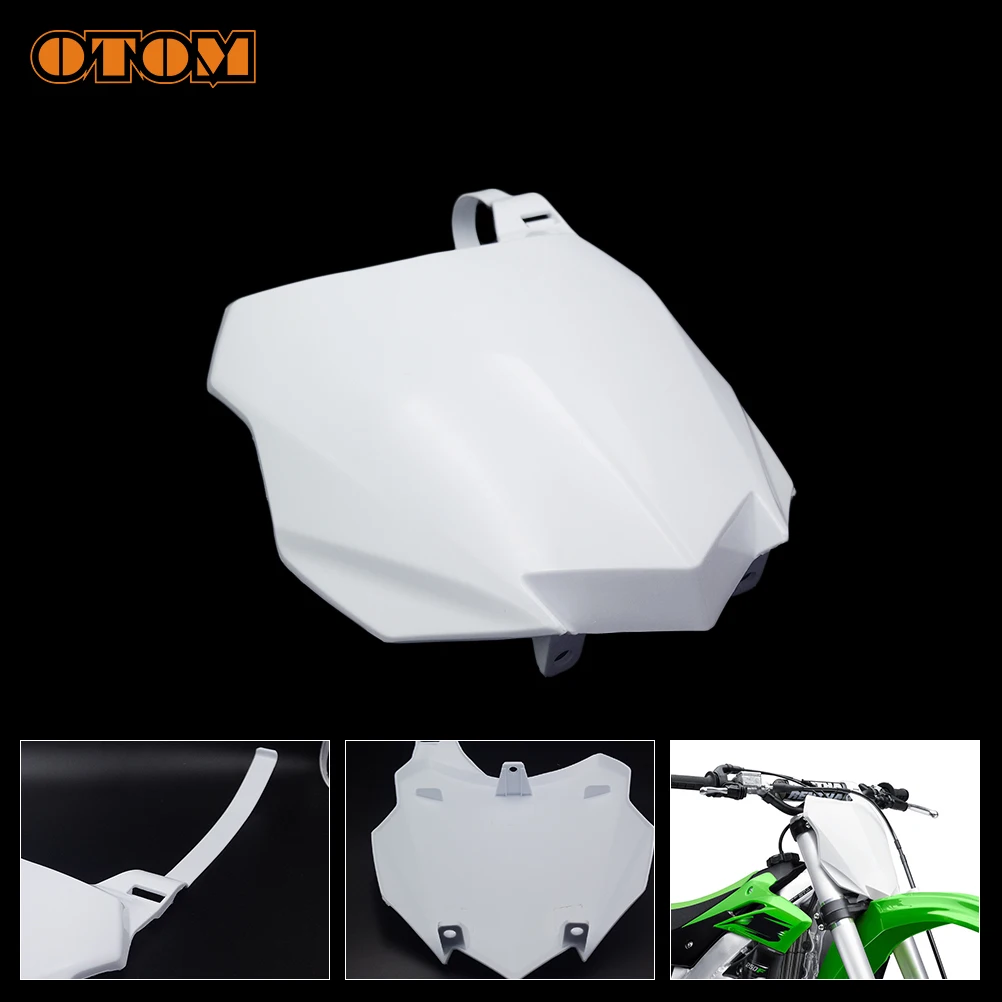 

OTOM 2013-2015 Motorcycle Front Number Plate Registration Cover License Card Guard For KAWASAKI KX250F KX450F Pit Dirt Bike Part