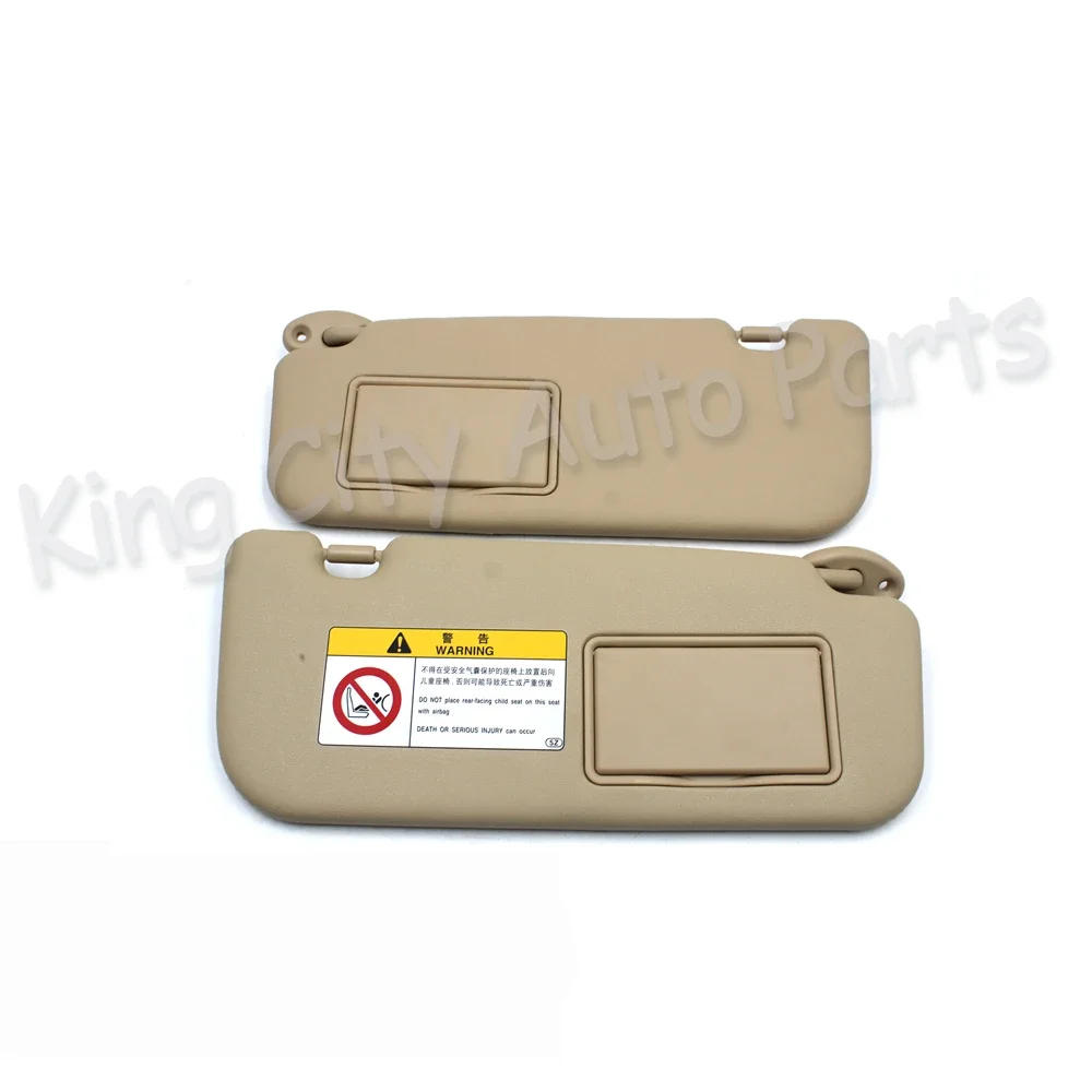 CAPQX 1PCS For Vios Yaris 14-18 Car Inside Sun Visor Sunshade Front Windscreen Sunvisor Antidazzle Shield With Glass Mirror Assy