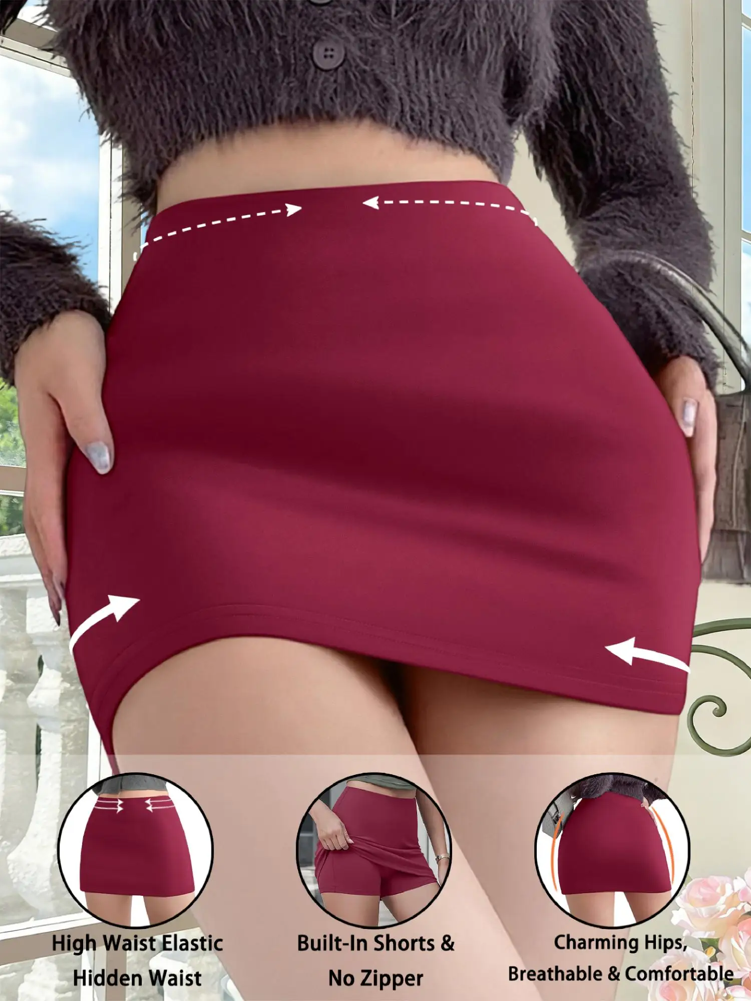 

Trendy Ultra Short Bodycon Skirt, Butt-enhancement Tailoring, Urban Night Bar & Concert Attire