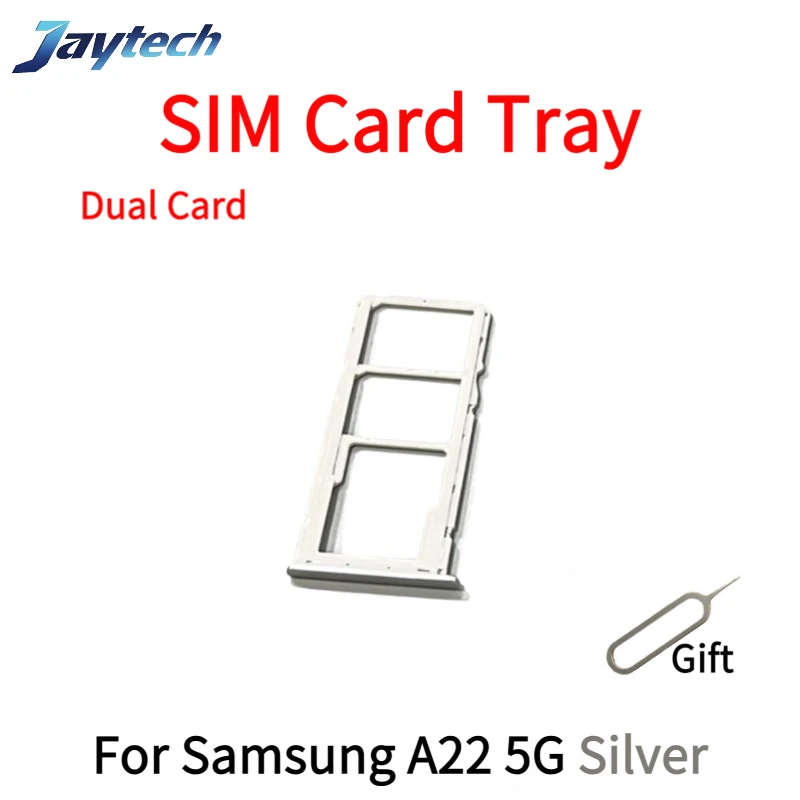 10PCS Dual Karte Telefon Sim SD Karte Tray Für Samsung A22 A23 4G 5G Sim Karte Halter Adapter schublade Mit PIN