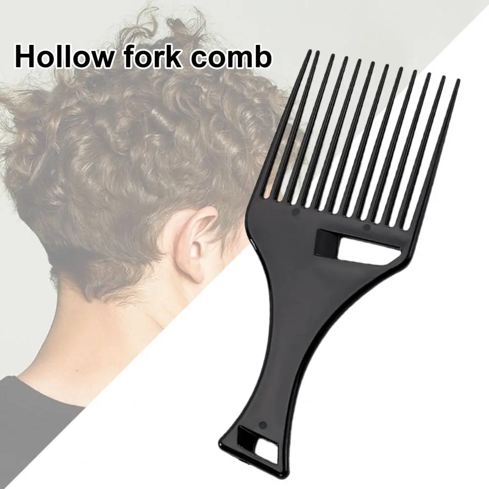 Men Texturizing Comb PP Hair Salon Hollow Fork Comb Barber Hair Dyeing Cutting Coloring Brush Hair Styling Tool