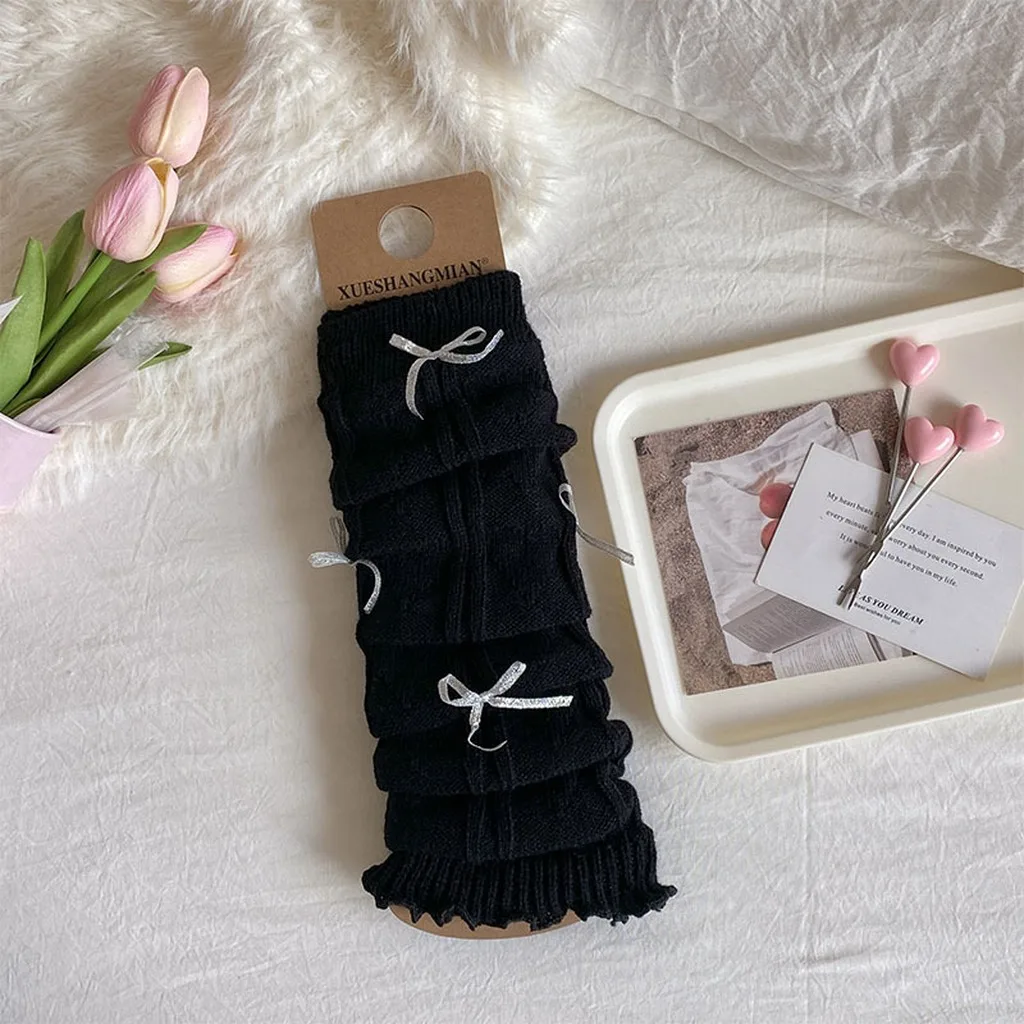 Mid Calf Leg Warmers Sweet Slouchy Leg Warmers Japanese Ballet Leg Warmers Skin Friendly For Edgy Casual Looks Leather Shoes view 2
