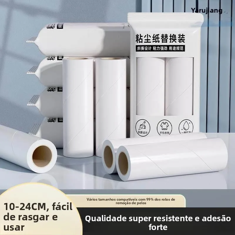 powerful-sticky-hair-remover-roller-tearable-replacement-core-clothes-dust-cleaning-brush-roll-paper-home-office-dormitory-use