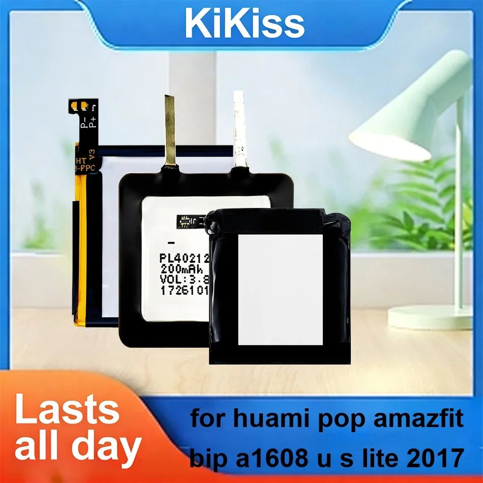 

Аккумулятор PL382222GH PL402120V (с проводами) PL402120V (без проводов) для Huami Pop Amazfit Bip A1608 Lite 2017