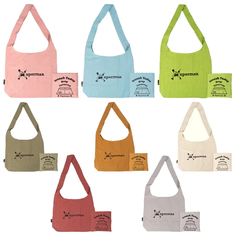 

2025 Xuperman XUXIN Large Capacity Bubble Grid Shoulder Bag Multi Color Polyester Office Design Printing Commute Messenger Bag
