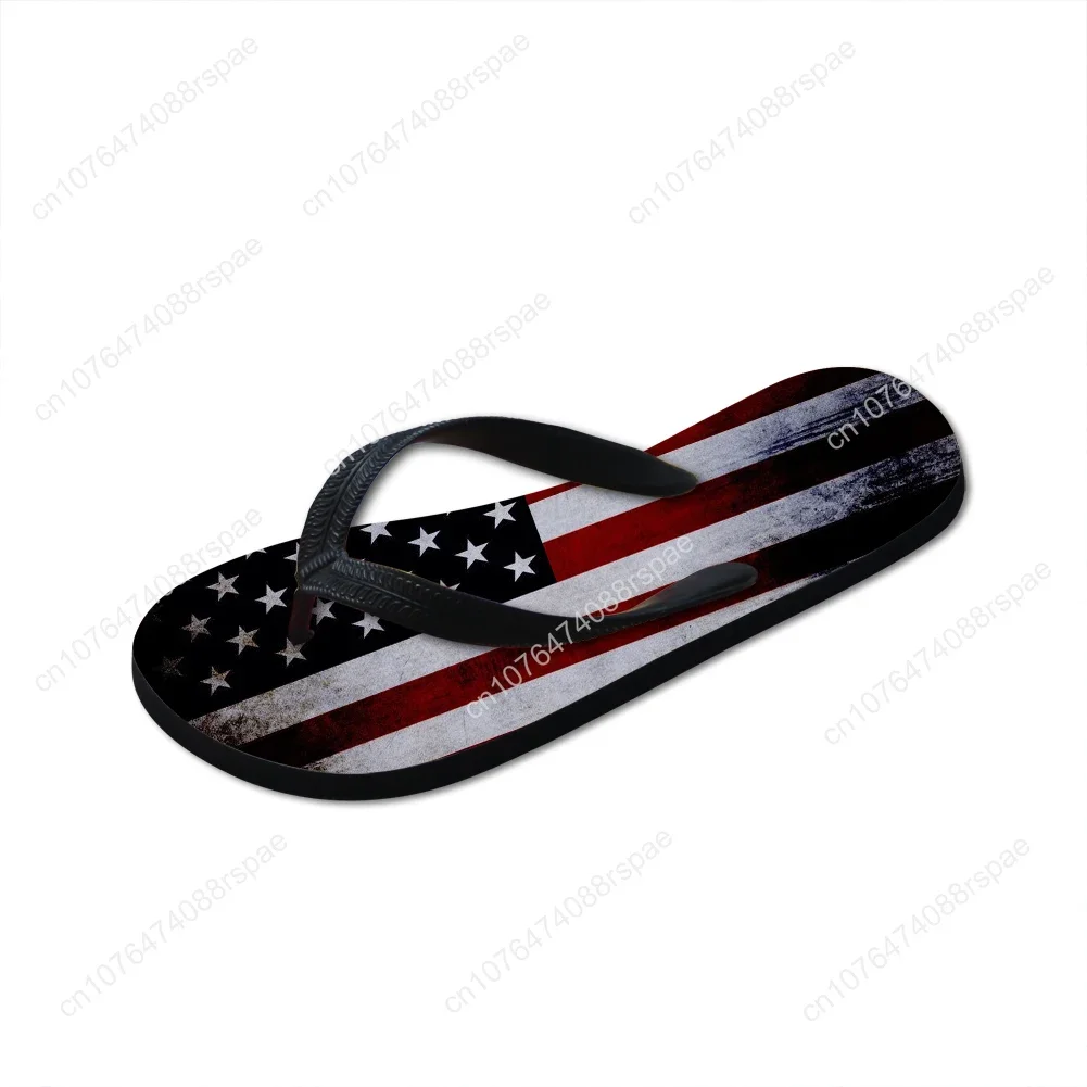 Sandal terbaru Pria Wanita, sandal mode bendera Amerika, sandal luar ruangan santai, sandal jepit, sandal pantai anti selip