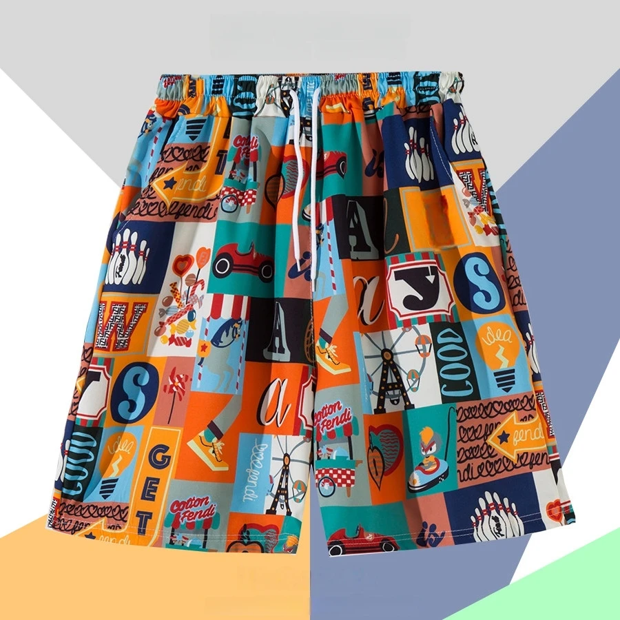 

Summer Beach Shorts Casual Outdoor Wear Quick-Drying Sanya Travel Surfing Holiday Lazy Style Men's Shorts