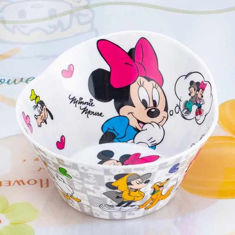 Disney kawaii Mickey Minnie nuovo cartone animato per bambini creativo antiscottatura e anticaduta artefatto da tavola carino per bambini di qualità alimentare