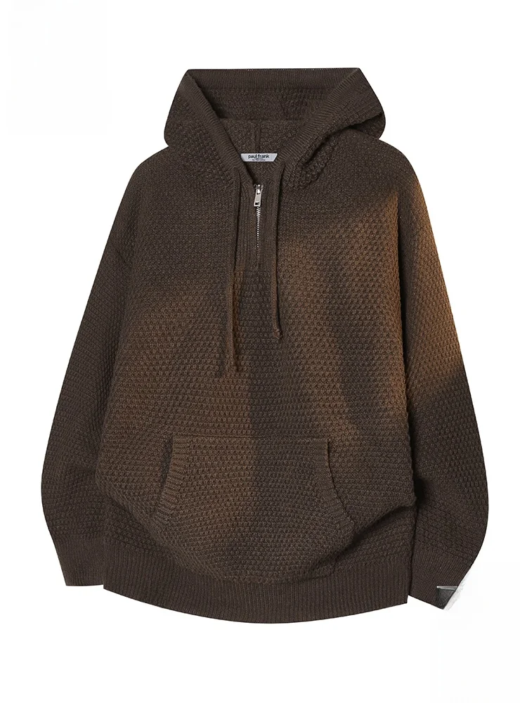 

PaulFrank Retro Hoodie Long Sve Casual Sweatirt Men's Autumn Faion Brand Comfortable Polyester Fiber Zipper Closure