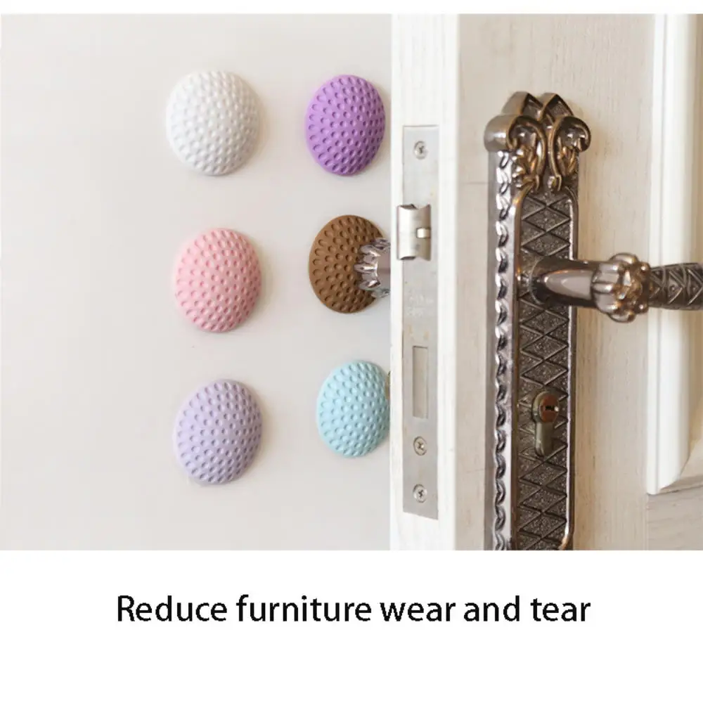10 قطعة مقبض الباب المطاطي الناعم منصات المضادة للتصادم 3m امتصاص الصدمات الخلفية منصات واقية صامتة لمقابض الأبواب #4