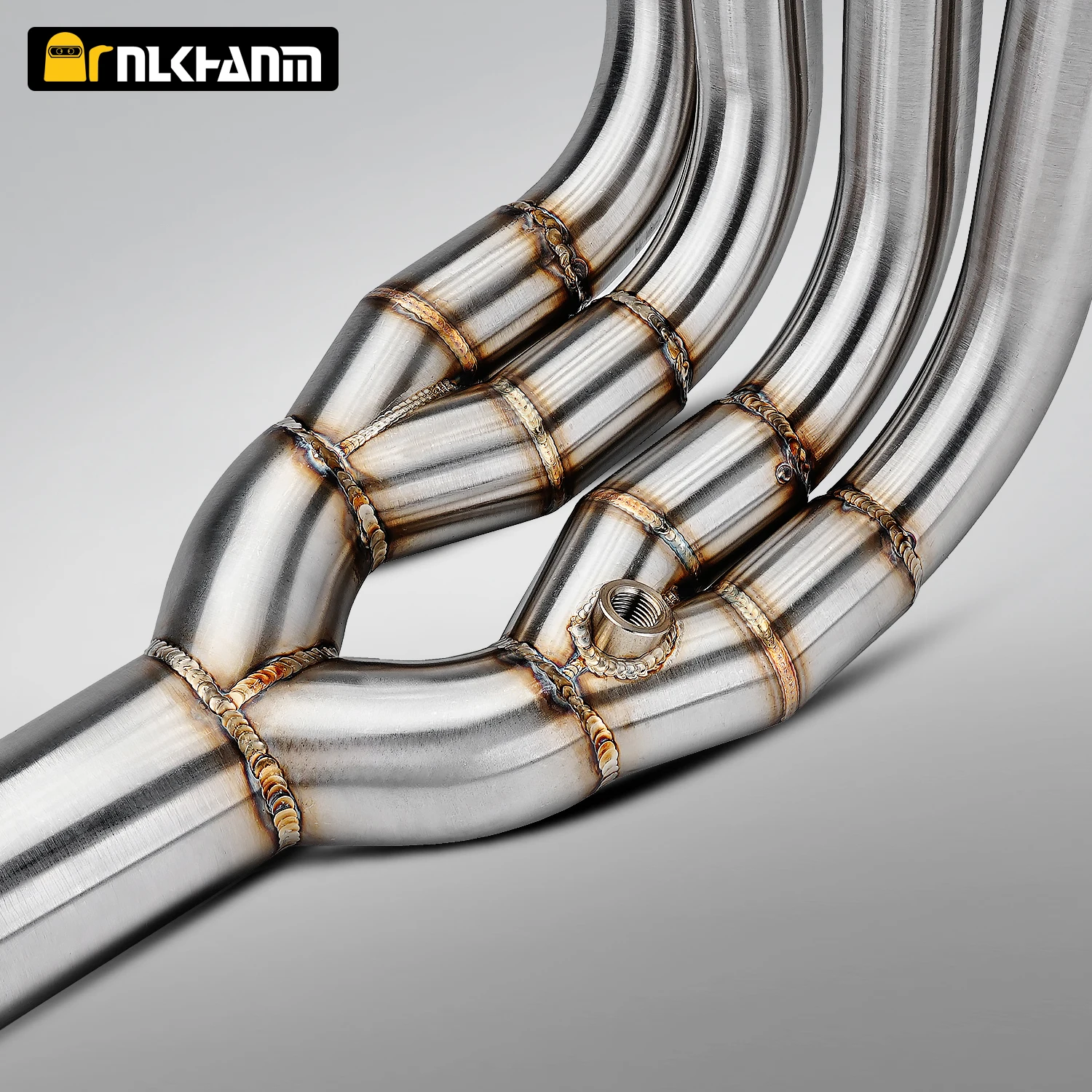 لتعديل نظام عادم الدراجة النارية VOGE RR500S مع نهاية أمامية من الفولاذ المقاوم للصدأ مع كاتم صوت SC لـ VOGE RR500S