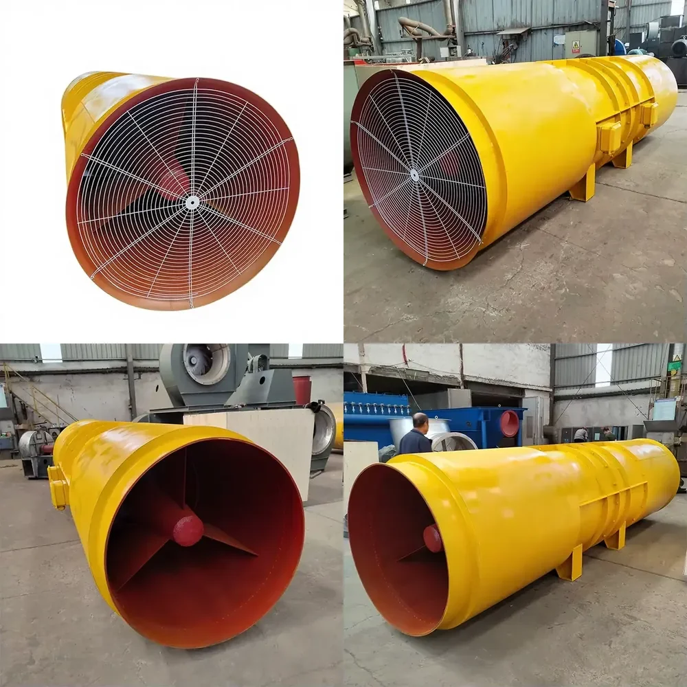 

Shandong Factory Electric SDF Tunnel Fan 2x55kW Frequency Conversion Tunnel Excavation Construction Axial Flow Fan 380V