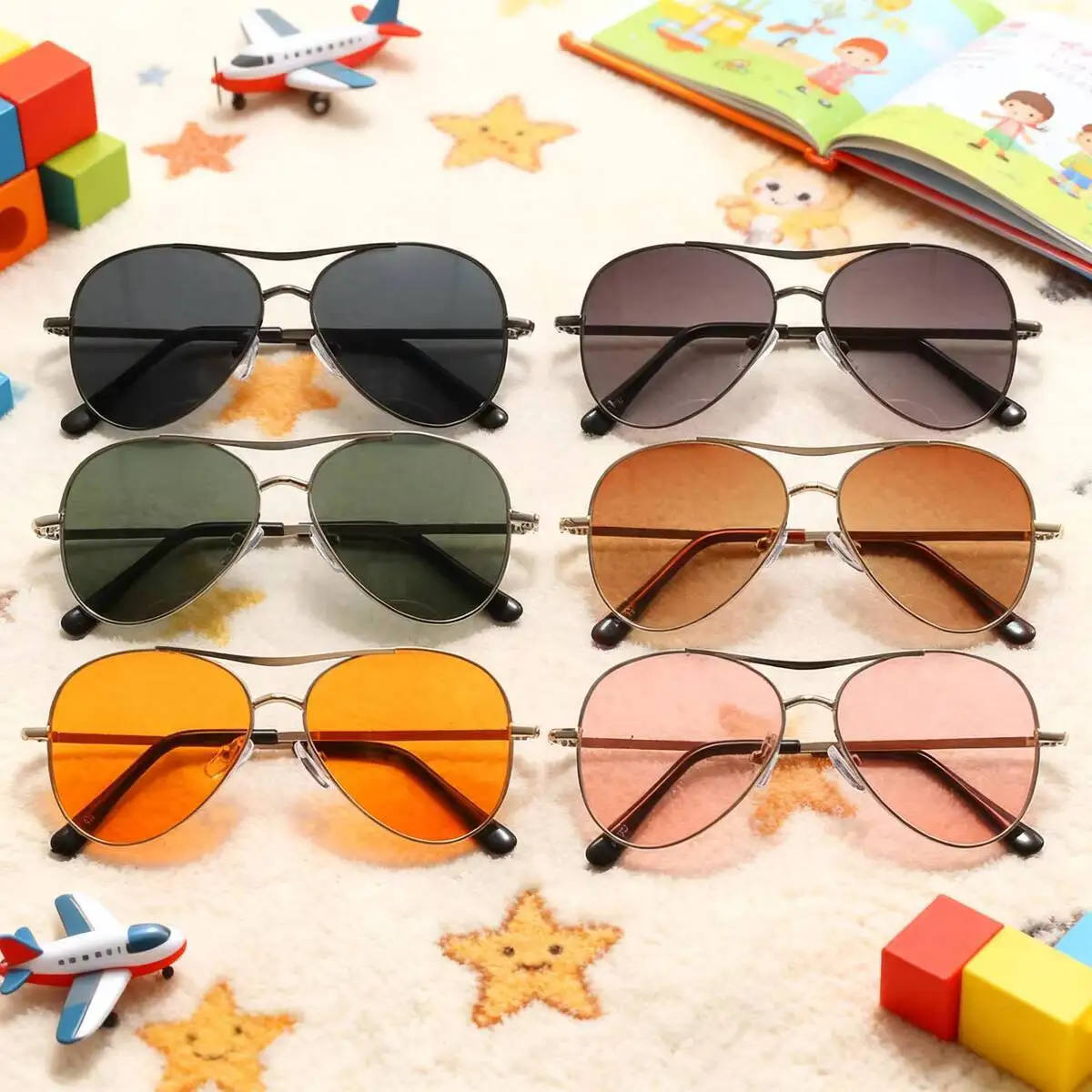 2026 UV400 Neue Kinder-Sonnenbrille Modische Sonnenschutzbrille für Männer und Frauen Persönliche Niedliche Baby-UV-Schutzbrille
