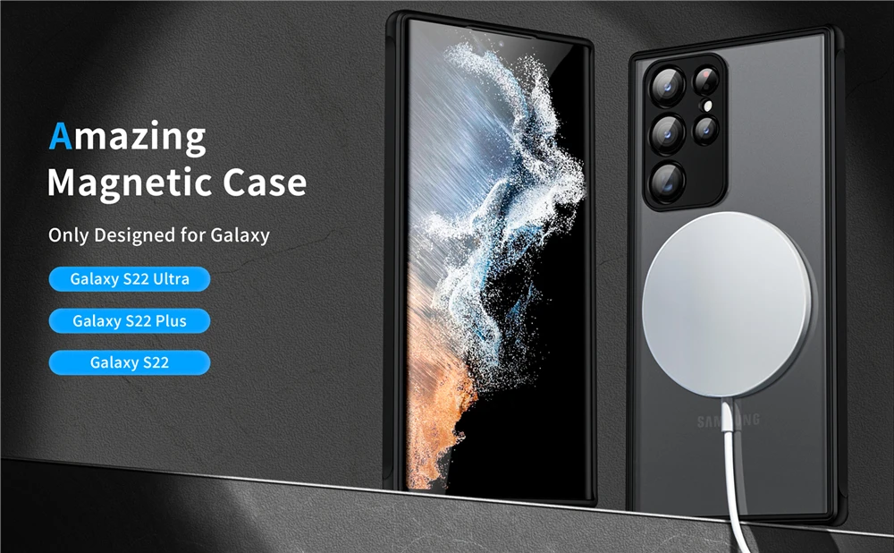 Magsafe Stoßfeste Hüllen für Samsung Galaxy A57 A55 A25 A35 A54 A37 A17 A07 A56 A36 A26 A16 A52 S 5G M07 Magnetische Ladehülle – Detail 2