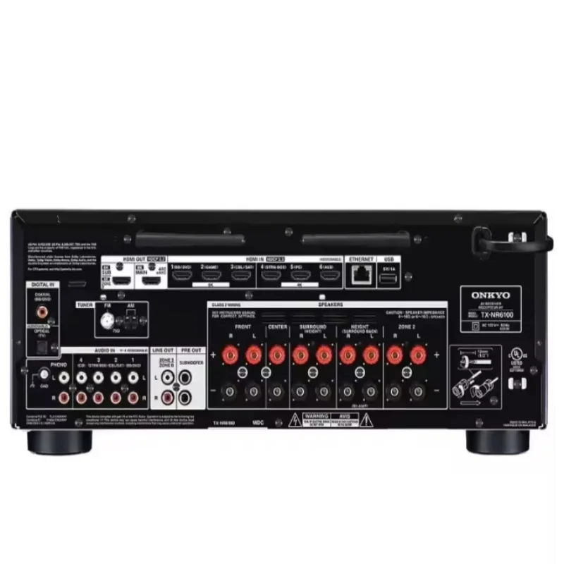 NEW.TX-NR6100 7.2 قناة 8K Smart AV استقبال - THX معتمد، يعمل مع Sonos المعتمد، وتجربة ألعاب 4K المثالية