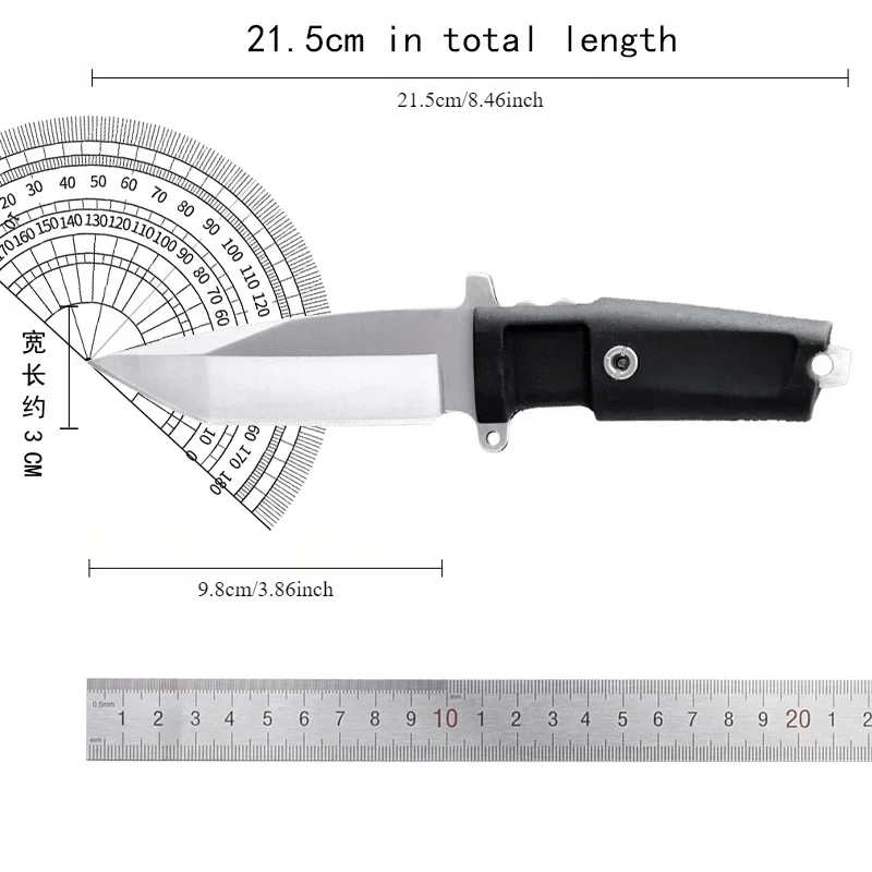 2024 coltello dritto da esterno EDC ad alta durezza, coltello da tasca, strumento di sopravvivenza, piccolo, portatile, affilato