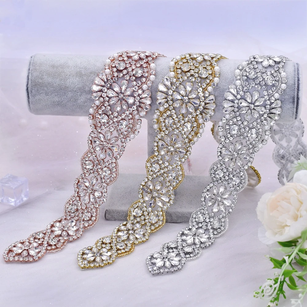 Shinny Goldene Gürtel Strass Braut Gürtel Diamant Schärpe Hochzeit Kleid Gürtel Kristall Hochzeit Schärpe Für Hochzeit Kleid Zubehör