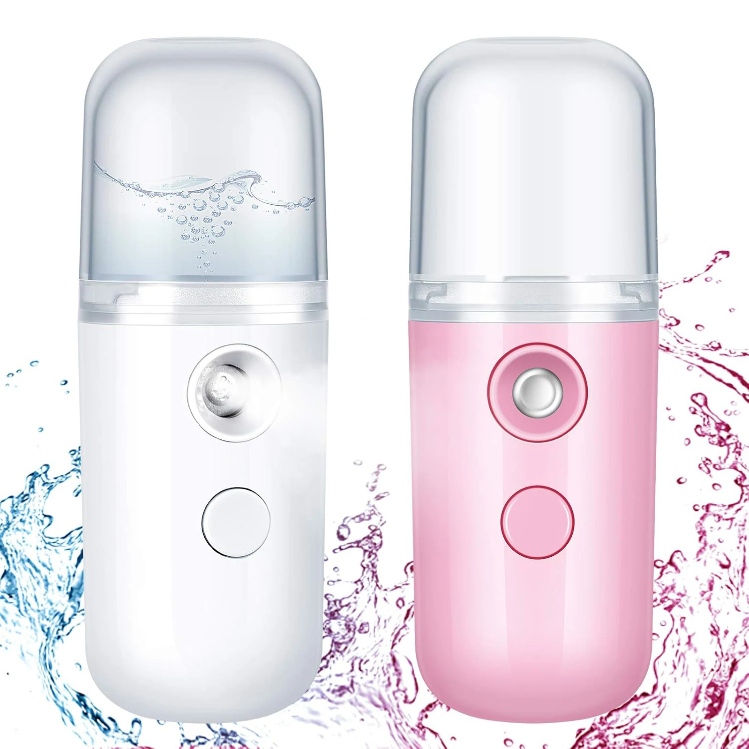 Facial Steamer Nano - 2/1 pièces Vaporisateur Facial à Nano