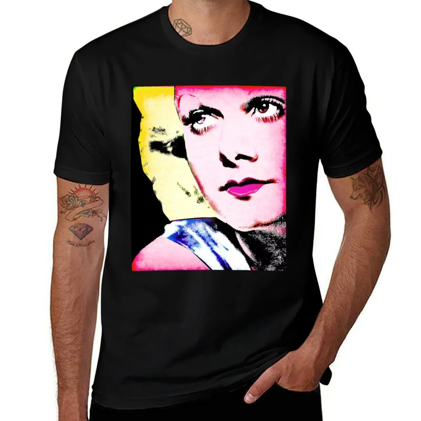 JEAN HARLOW-ICONIC T-Shirt Street Fashion Casual Tee Shirt T-Shirt