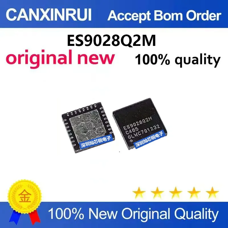 (5-100pieces)Brand New Original ES9028Q2M ES9028 Audio Decoder Chip DAC High-Performance Stereo Audio IC