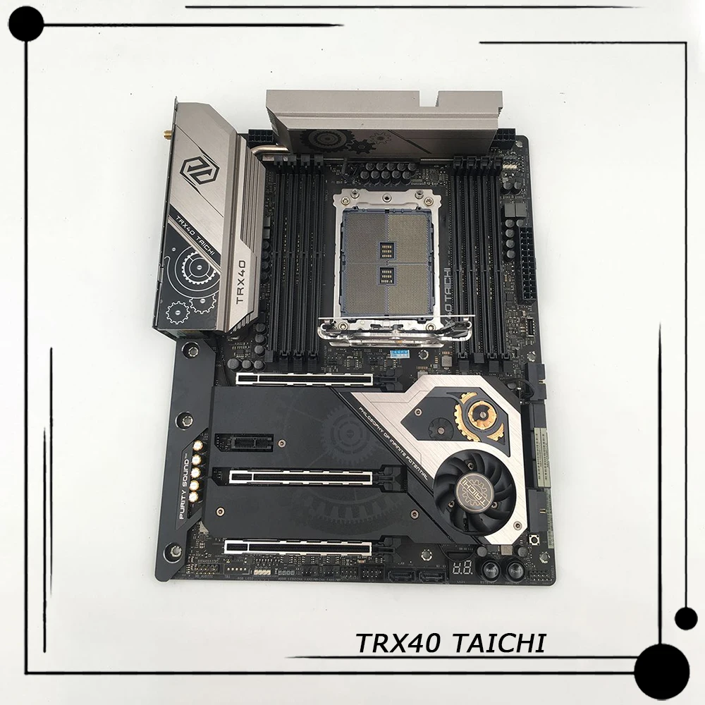 

Настольная материнская плата для ASROCK 8 × DDR4 8 + 24 контакта ATX 256 Гб Поддержка 3970X 3900X TRX40 TAICHI