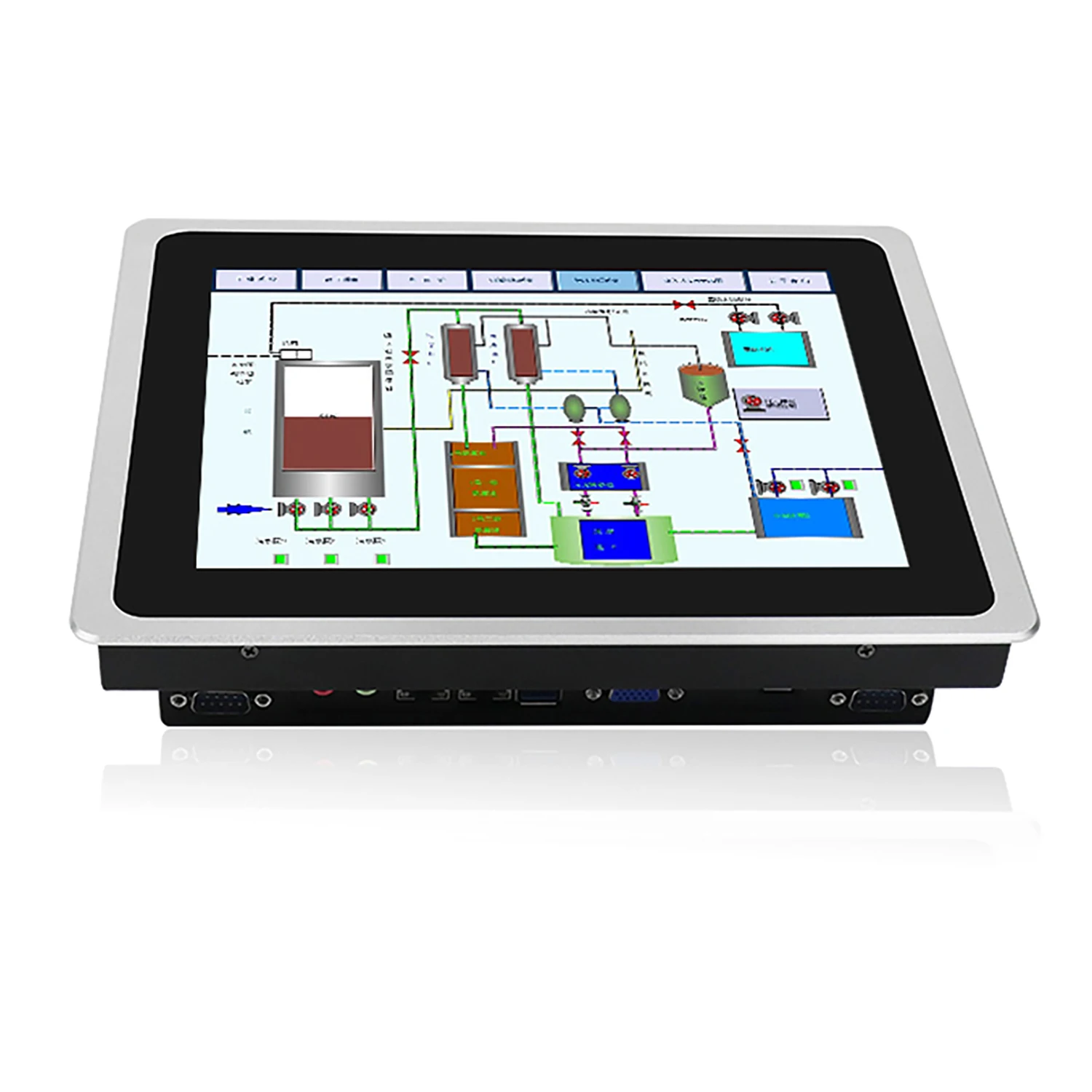 17 19 21.5 Inch industrial computer all-in-one pc panel pc with capacitive touch screen built-in wifi RS232 com for win10 pro