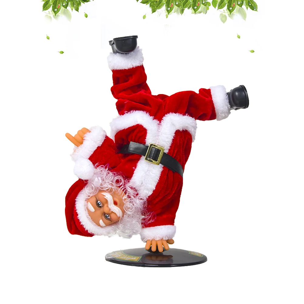 

Dancing Santa Figurine Christmas Toy Musical Ornaments Kids Premium Material Operated Singing Decoration Holiday Gifts
