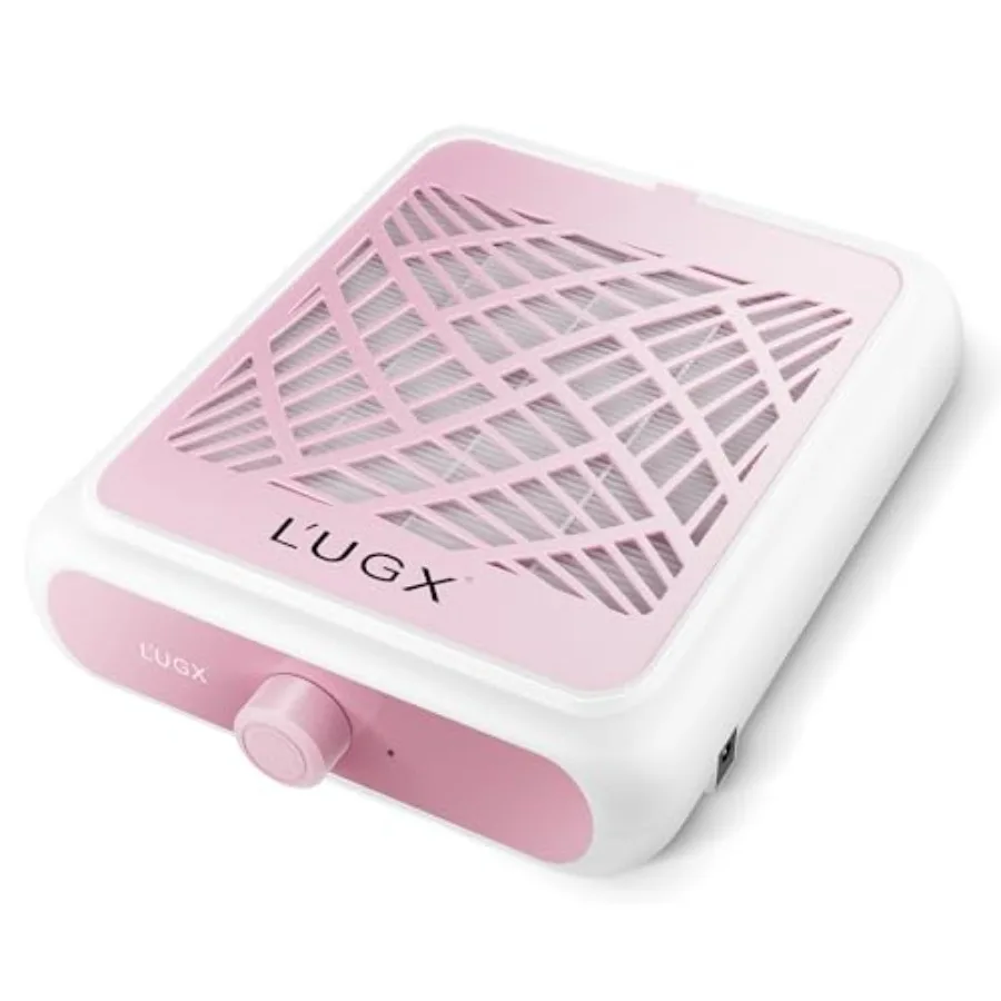 

Пылесборник для маникюра с 2 многоразовыми фильтрами, профессиональный пылесос для ногтей с мощным всасыванием, розовый, идеально подходит для домашнего использования и салонов.