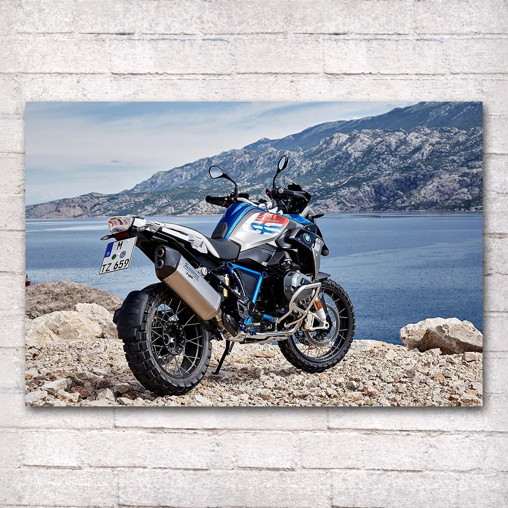 Wall Art Motorcycle Canvas Paintings B M W R1200GS Rallye Bike Picture Motorbike HD Print Posters for Living Room Home Decor