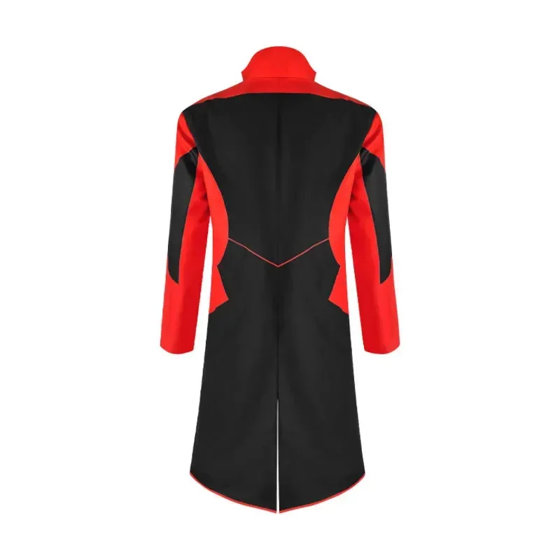 Set di costumi da uomo Dr. Eggman Cosplay con gilet, pantaloni, cappello, guanti e occhiali come uniforme di Halloween Ivo Robotnik per adulti