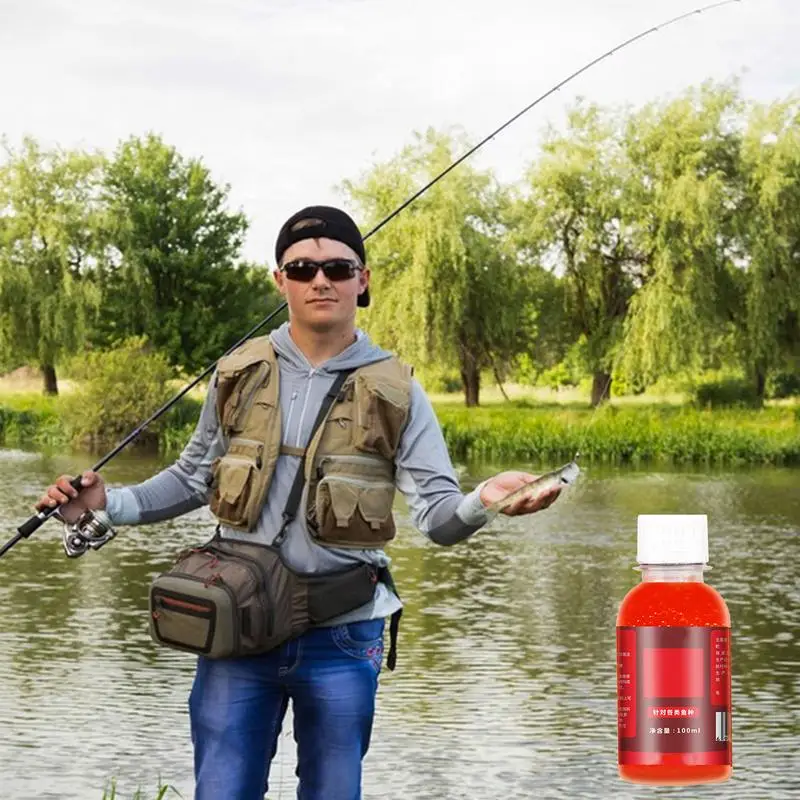 Fish Attractant Concentrated Red Worm Liquid Carp Attractive Smell Lure Tackle Food Water Carps Tilapia Fish Bait Attractant