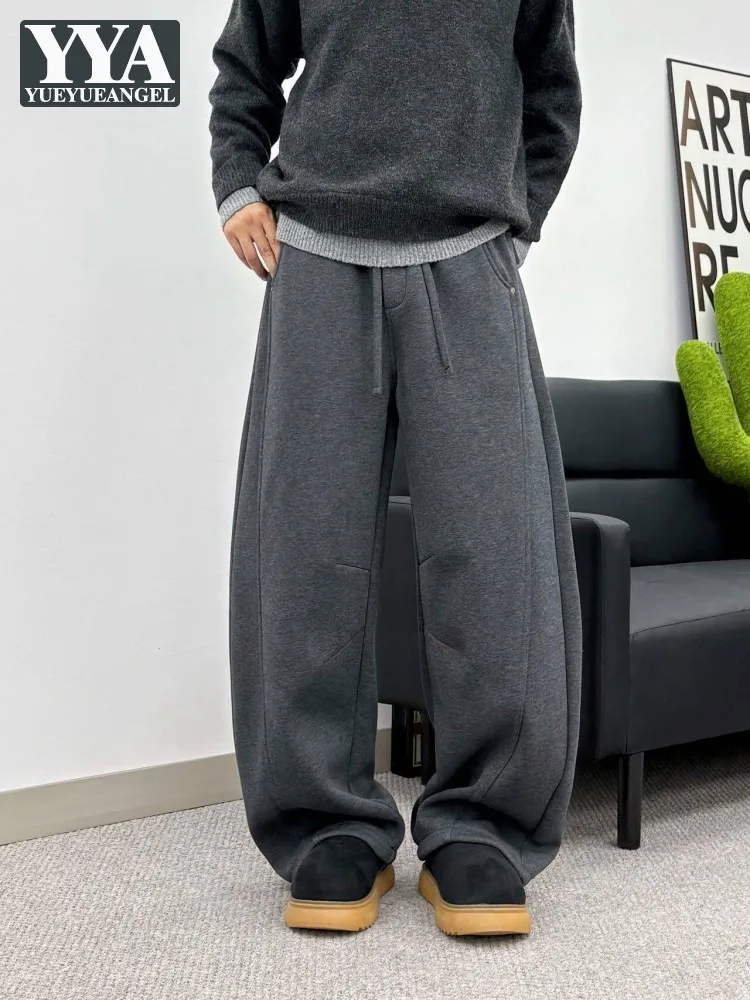 

Мужские зимние повседневные флисовые брюки свободного кроя, удобные брюки-карго, уличная одежда, длинные брюки, новые модные мужские джоггеры, спортивные штаны