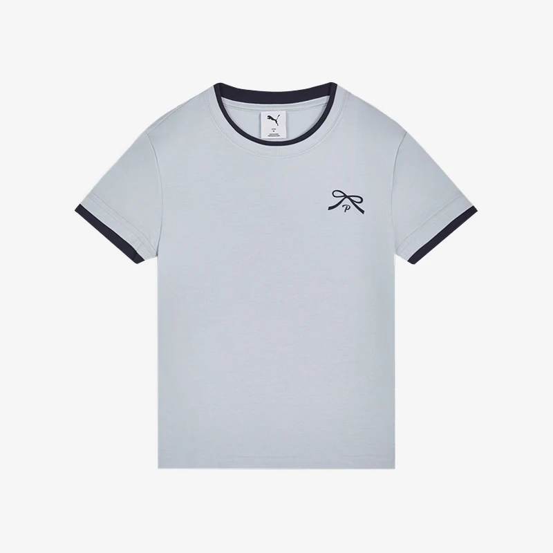 Puma genuine women's breathable, fashionable, and cool round neck pullover short sleeved T-shirt 696965-25