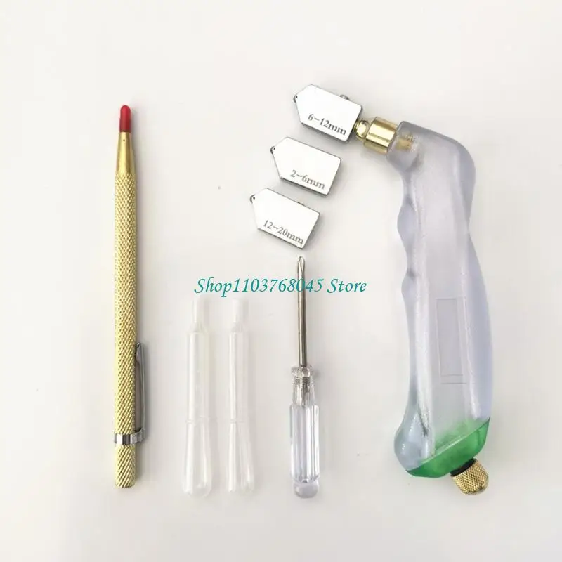 R53F 16Piece/set Professional Glass Mosaicss Cutting Tool Glass Cutters With Steel Blade For Precise Artwork Creation