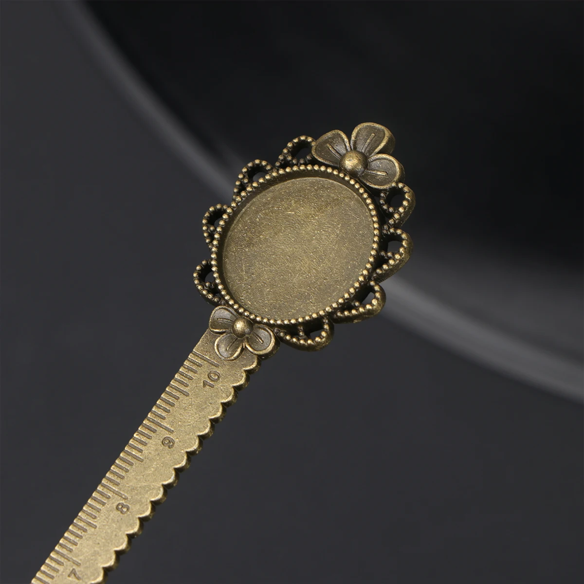 10pcs Retro Bookmark Ruler Metal Handwriting Learning Tool Fine Drawing Template Multifunction Stationery Gift