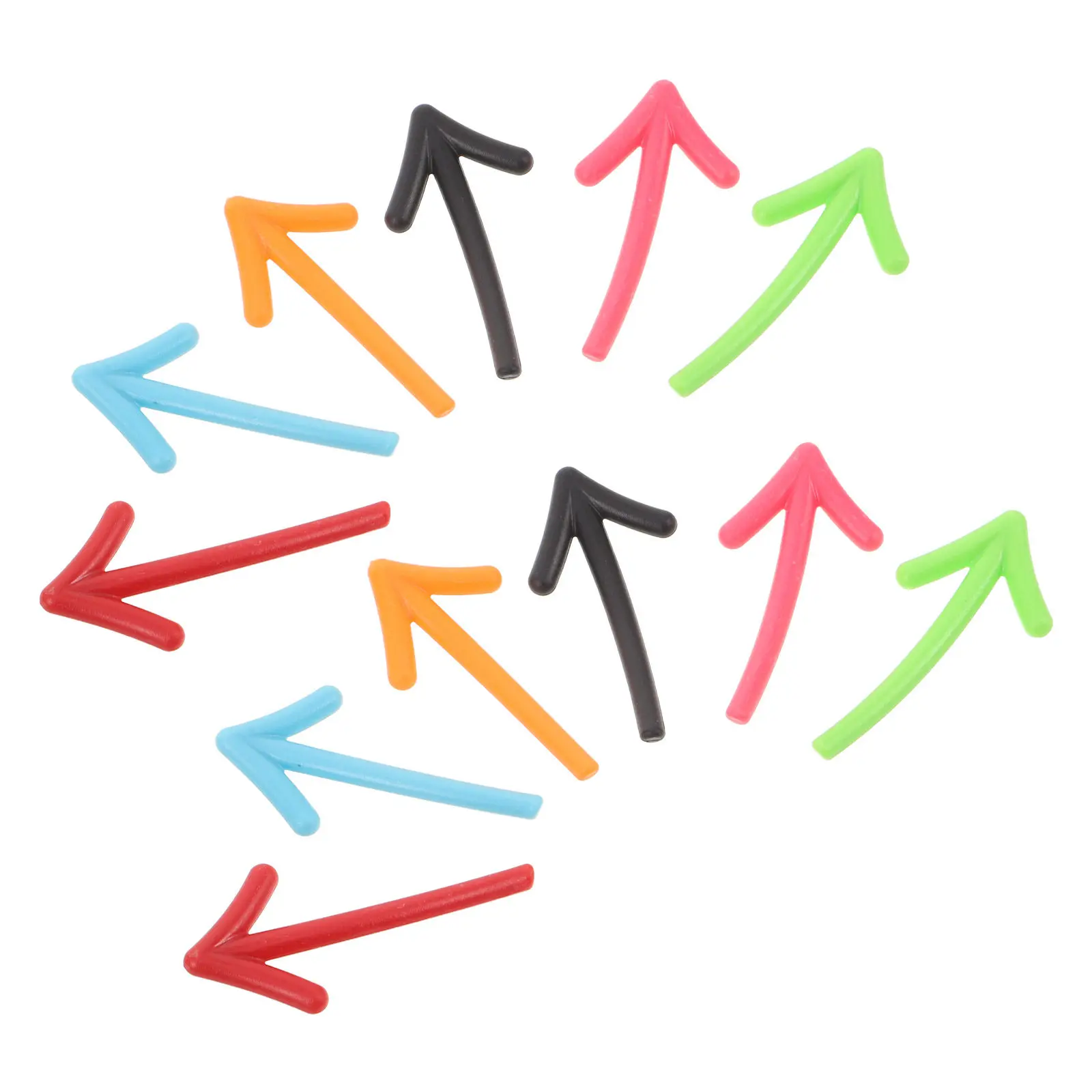 12Pcs Fun Arrow Magnets 3D Colorful Magnetic Sticker Arrows Reusable Office Fridge Magnets for Bulletin Board Message Board