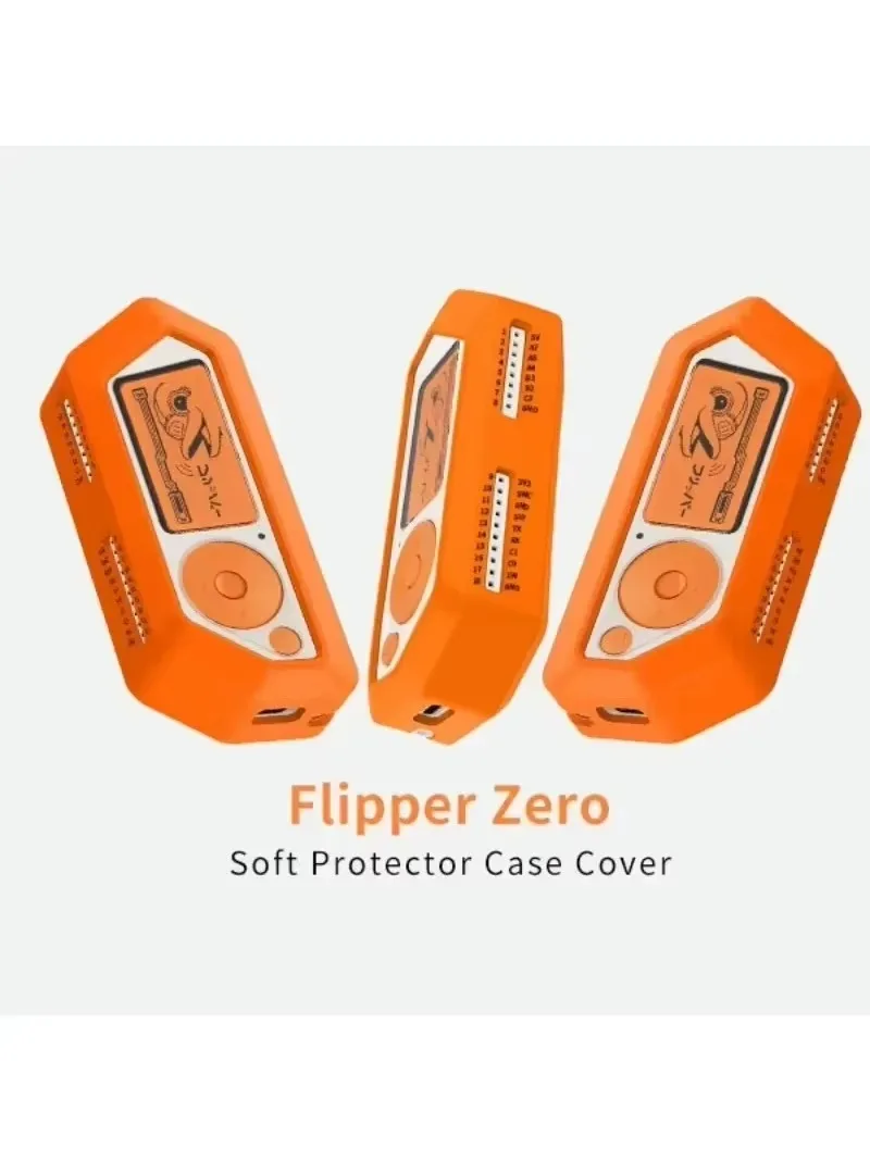 2024 New Flipper Zero Protective Shell Electronic Pet Little Dolphin Silicone All-Inclusive Protective Cover Screen Protector