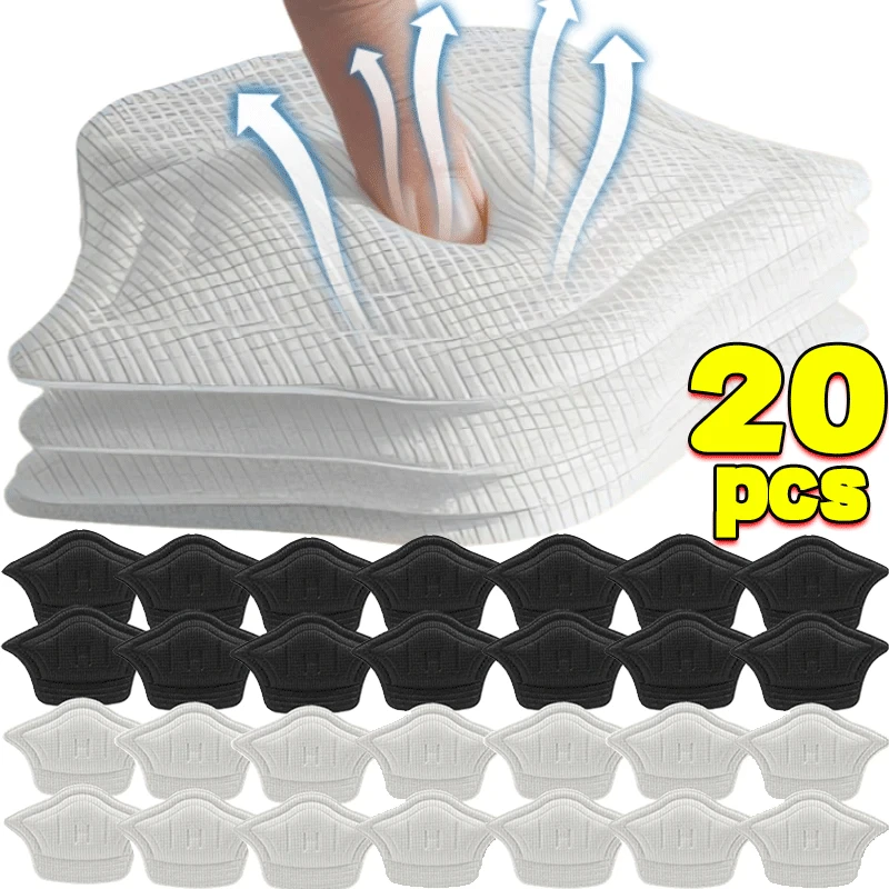 20Pcs Heel Insoles for Shoes Patch Heel Pads for Sport Shoes Adjustable Size Feet Pad Insole Shoe Heel Protector Back Sticker