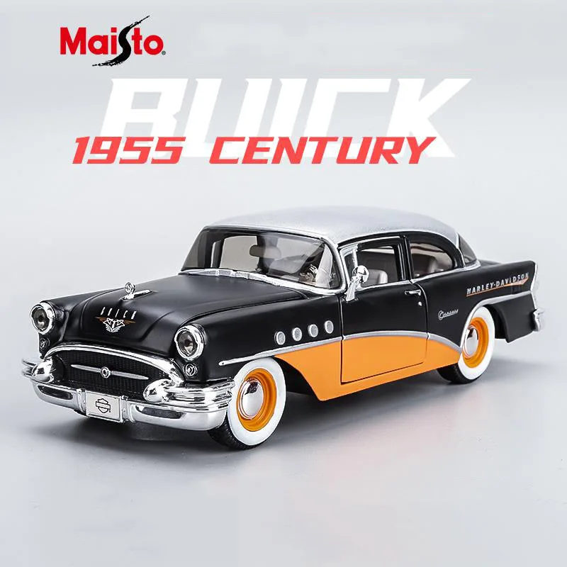 Maisto 1:26 1955 Buick Century Alloy Car Model simulazione Diecast Metal Vintage Vehicles Car Model Collection bambini Toy Gifts