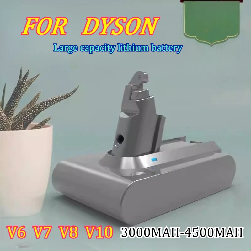 

3AH-4.5AH Suitable for Dyson Vacuum Cleaner Battery Large Capacity Non Original V6V7V8V10 Lithium Accessory Battery Pack