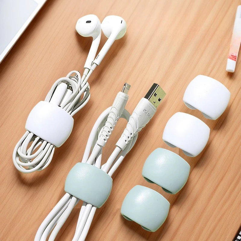 16pcs Cable Organizer Clips Mouse Wire Headphone Holder USB Charger Holder Cable Winder Desk Tidy Organizer Wire Cord Protector
