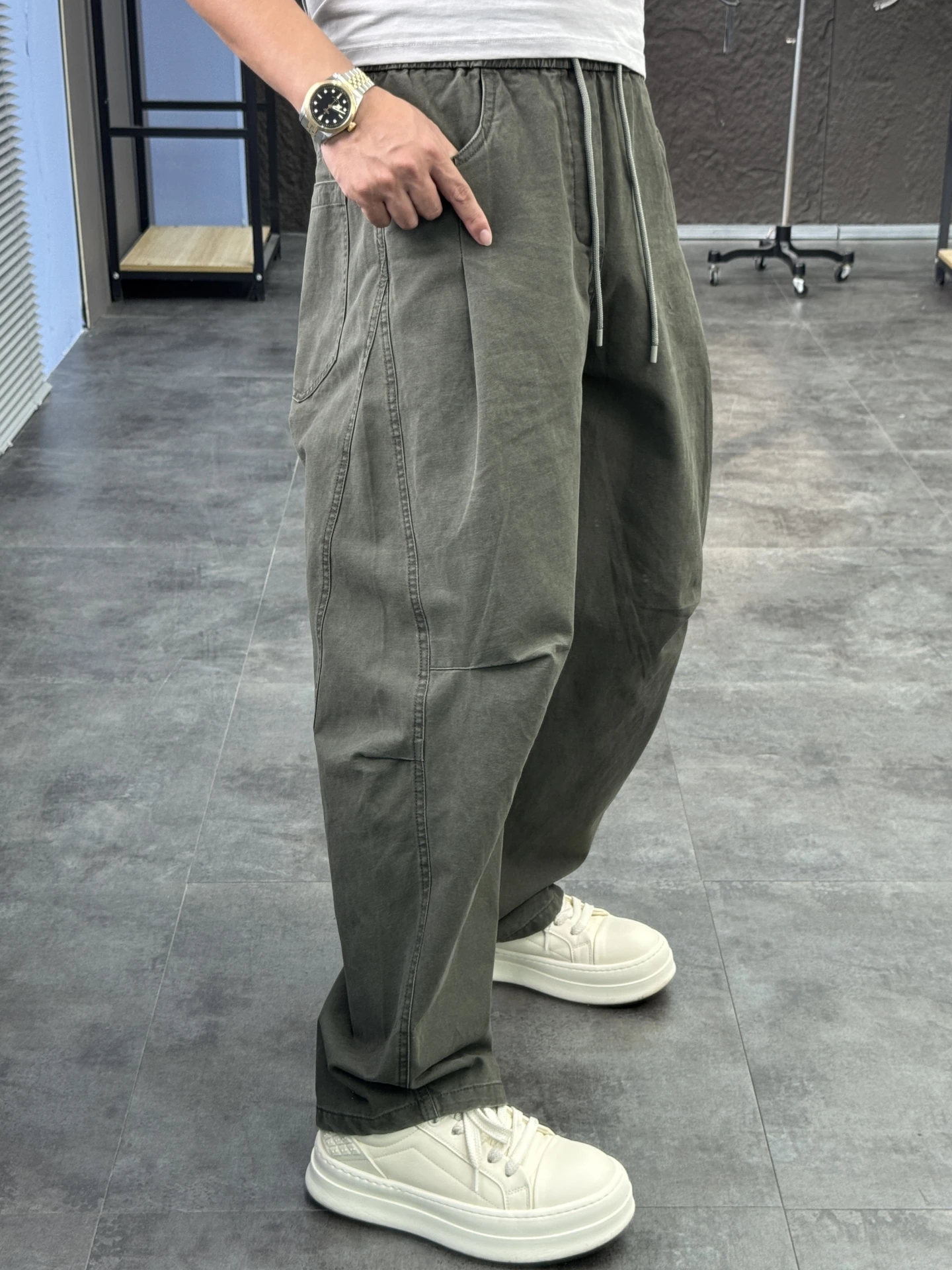 

Svip мужские повседневные прямые хлопковые рабочие брюки удобные свободные брюки American Sle весенне-осеннего цвета