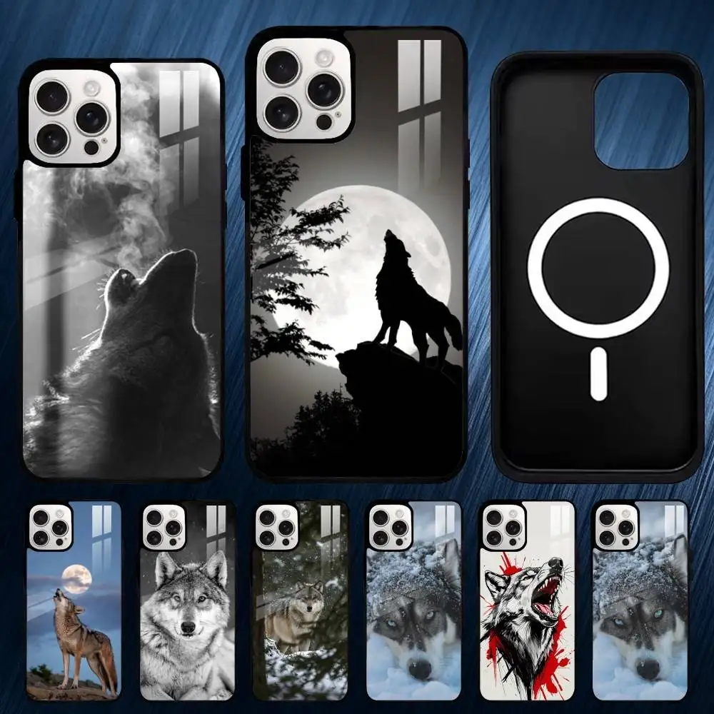 

Wolf Animals C-Cool Phone Case For iPhone17,16,15,14,13,12,11,Plus,Pro,Max For Magsafe Wireless Charging case