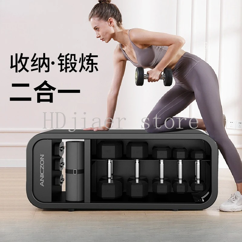 Multifunctional storage bench fitness home storage dumbbell stool sit-up sit-up storage dumbbell kettlebell fitness chair