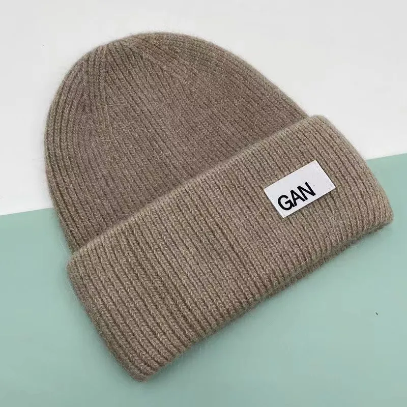 2025 G Winter Beanie Couple Letter Cloth Knit Soft Triple Fold Thick Warm Hat Outdoor Sport Cold Cap Ins Popular Colors Hat